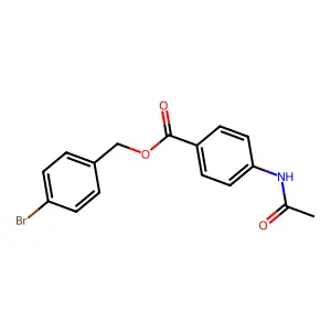 4-Bromobenzyl 4-(acetylamino)benzoate structure