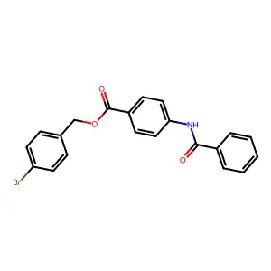 4-Bromobenzyl 4-(benzoylamino)benzoate structure