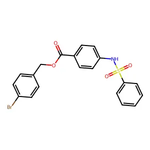4-Bromobenzyl 4-[(phenylsulfonyl)amino]benzoate structure