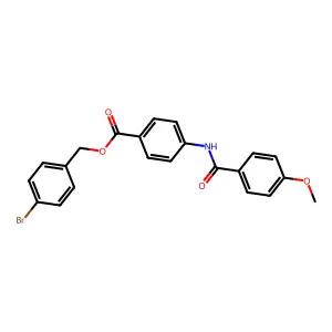 4-Bromobenzyl 4-[(4-methoxybenzoyl)amino]benzoate structure