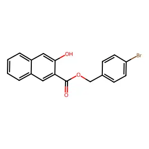 4-Bromobenzyl 3-hydroxy-2-naphthoate structure