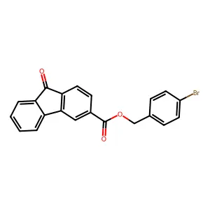 (4-Bromophenyl)methyl 9-oxofluorene-3-carboxylate structure