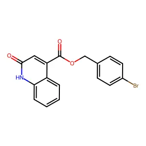4-Bromobenzyl 2-hydroxy-4-quinolinecarboxylate structure