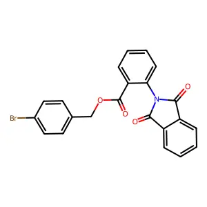 4-bromobenzyl 2-(1,3-dioxo-1,3-dihydro-2H-isoindol-2-yl)benzoate structure