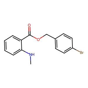 4-Bromobenzyl 2-(methylamino)benzoate structure