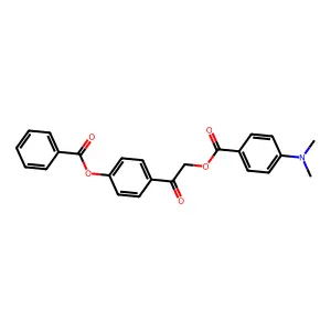 2-[4-(Benzoyloxy)phenyl]-2-oxoethyl 4-(dimethylamino)benzoate structure
