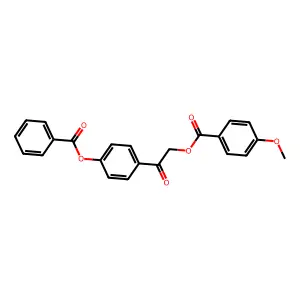 2-[4-(Benzoyloxy)phenyl]-2-oxoethyl 4-methoxybenzoate structure