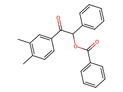 2-(3,4-Dimethylphenyl)-2-oxo-1-phenylethyl benzoate structure
