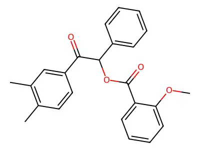 2-(3,4-Dimethylphenyl)-2-oxo-1-phenylethyl 2-methoxybenzoate structure