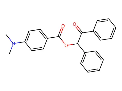 2-Oxo-1,2-diphenylethyl 4-(dimethylamino)benzoate structure