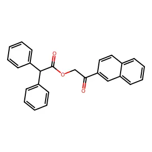 (2-Naphthalen-2-yl-2-oxoethyl) 2,2-diphenylacetate structure