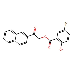 2-(2-Naphthyl)-2-oxoethyl 5-bromo-2-hydroxybenzoate structure