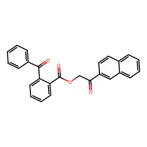 2-(2-Naphthyl)-2-oxoethyl 2-benzoylbenzoate structure