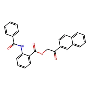(2-Naphthalen-2-yl-2-oxoethyl) 2-benzamidobenzoate structure