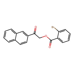 2-(2-Naphthyl)-2-oxoethyl 2-bromobenzoate structure