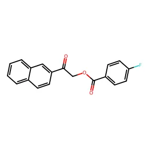 2-(2-Naphthyl)-2-oxoethyl 4-fluorobenzoate structure
