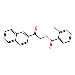 2-(2-Naphthyl)-2-oxoethyl 2-iodobenzoate structure