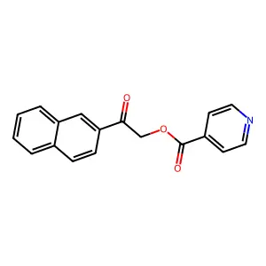 2-(2-Naphthyl)-2-oxoethyl isonicotinate structure