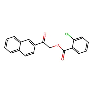 2-(2-Naphthyl)-2-oxoethyl 2-chlorobenzoate structure