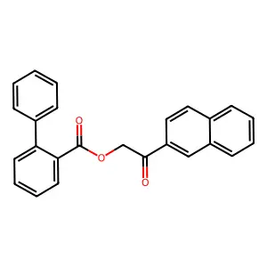 (2-Naphthalen-2-yl-2-oxoethyl) 2-phenylbenzoate structure