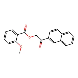 2-(2-Naphthyl)-2-oxoethyl 2-methoxybenzoate structure