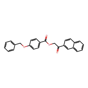 2-(2-Naphthyl)-2-oxoethyl 4-(benzyloxy)benzoate structure