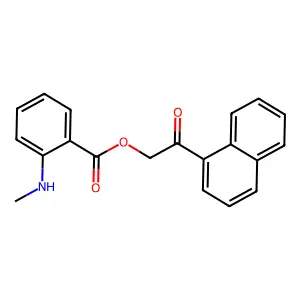 2-(Naphthalen-1-yl)-2-oxoethyl 2-(methylamino)benzoate structure