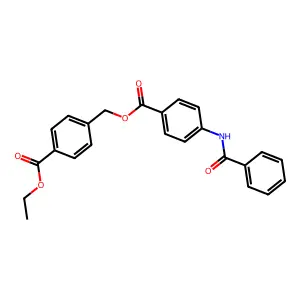 Ethyl 4-[(4-benzamidobenzoyl)oxymethyl]benzoate structure