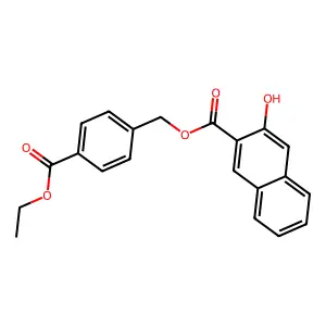 4-(Ethoxycarbonyl)benzyl 3-hydroxy-2-naphthoate structure