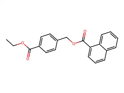 4-(Ethoxycarbonyl)benzyl 1-naphthoate structure