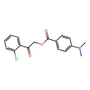 2-(2-Chlorophenyl)-2-oxoethyl 4-(dimethylamino)benzoate structure