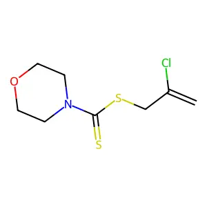 2-Chloroprop-2-enyl morpholine-4-carbodithioate structure