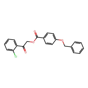2-(2-Chlorophenyl)-2-oxoethyl 4-(benzyloxy)benzoate structure