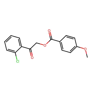 2-(2-Chlorophenyl)-2-oxoethyl 4-methoxybenzoate structure
