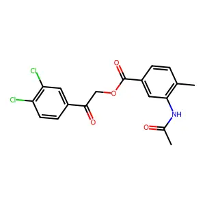 2-(3,4-Dichlorophenyl)-2-oxoethyl 3-(acetylamino)-4-methylbenzoate structure