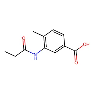 4-methyl-3-(propanoylamino)benzoic Acid structure