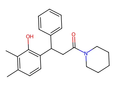 3-(2-Hydroxy-3,4-dimethylphenyl)-3-phenyl-1-(piperidin-1-yl)propan-1-one structure