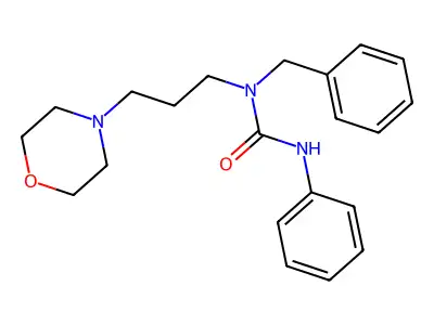 1-Benzyl-1-[3-(morpholin-4-yl)propyl]-3-phenylurea structure