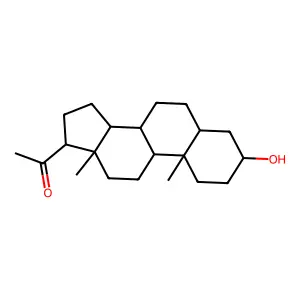 别孕烷醇酮 structure