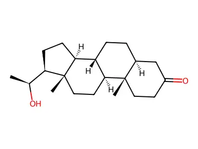 5alpha-Pregnan-20alpha-ol-3-one structure