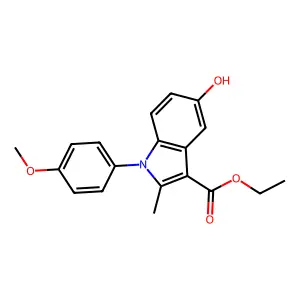 ethyl 5-hydroxy-1-(4-methoxyphenyl)-2-methyl-1H-indole-3-carboxylate structure