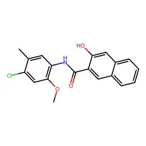 2-Naphthalenecarboxamide, N-(4-chloro-2-methoxy-5-methylphenyl)-3-hydroxy- structure