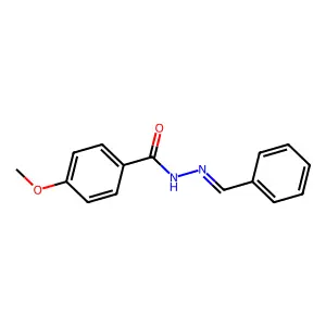 N-(亚苄氨基)-4-甲氧基苯甲酰胺 structure