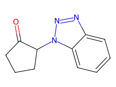 2-(1H-1,2,3-Benzotriazol-1-yl)cyclopentan-1-one structure