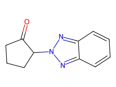 2-(2H-1,2,3-Benzotriazol-2-yl)cyclopentan-1-one structure
