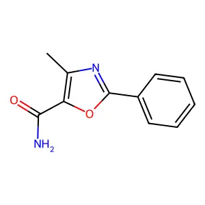 4-甲基-2-苯基噁唑-5-甲酰胺 structure