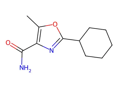 4-Oxazolecarboxamide, 2-cyclohexyl-5-methyl- structure