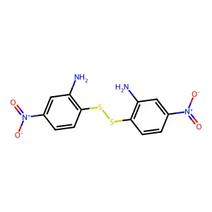 2-[(2-Amino-4-nitrophenyl)disulfanyl]-5-nitroaniline structure