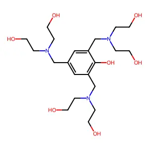 2,4,6-Tris[[bis(2-hydroxyethyl)amino]methyl]phenol structure