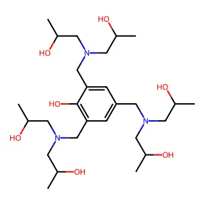 2,4,6-Tris{[bis(2-hydroxypropyl)amino]methyl}phenol structure